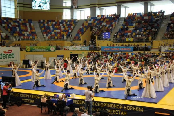 Открытие чемпионата России по вольной борьбе.