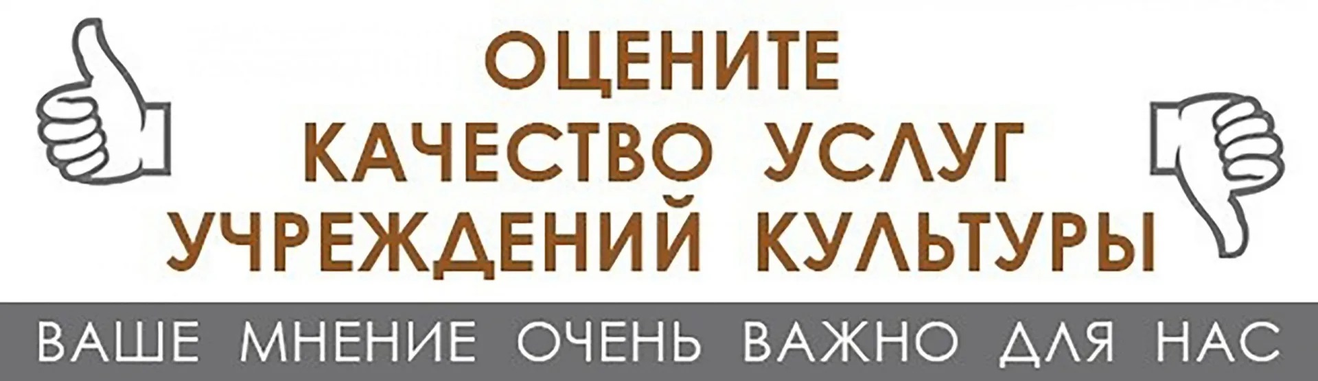 Опрос оцените работу учреждений культуры
